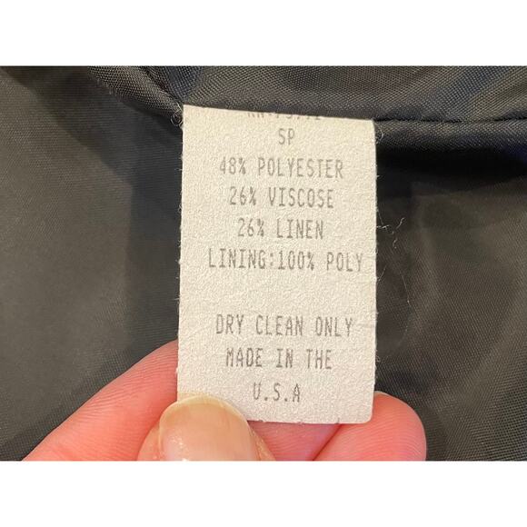 VTG Painted Pony Black & Gold Linen Blend Jacket, Tapestry, Jacquard, SP - Picture 10 of 14